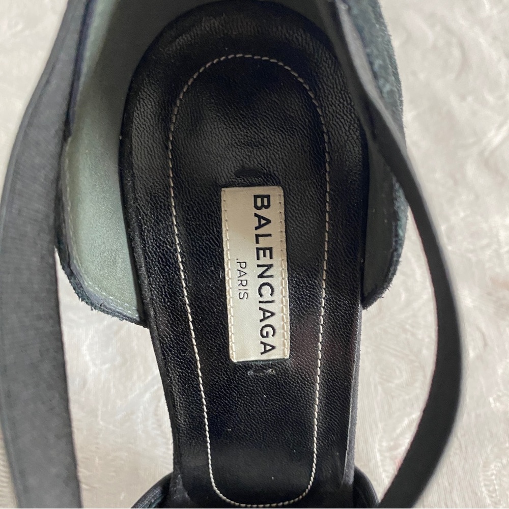 BALENCIAGA black leather Sandals - Picture 5 of 12
